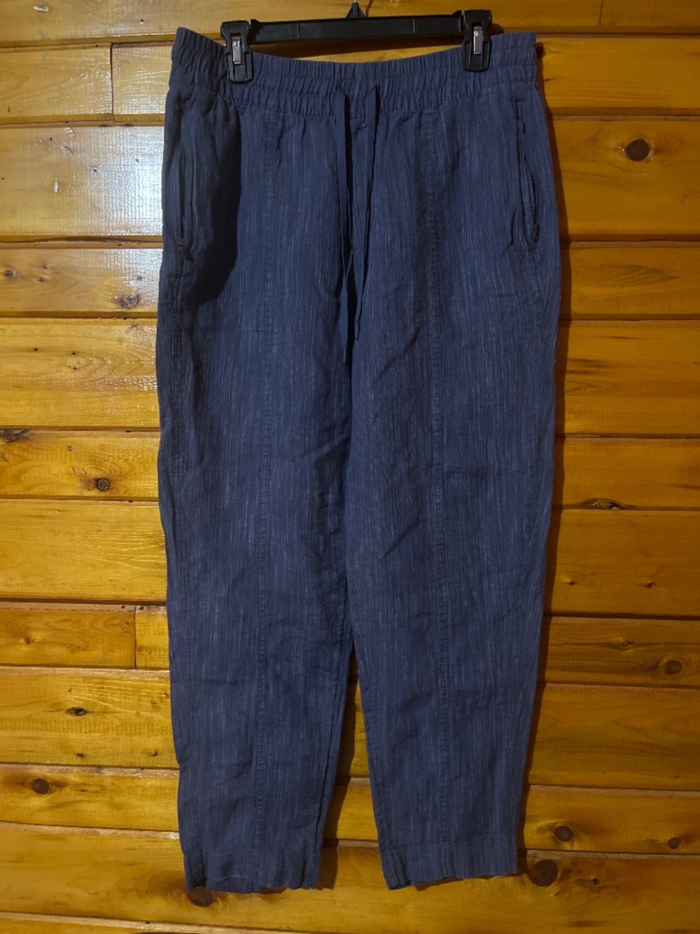 100% Linen Pants Athleta Retreat in Raining Violet